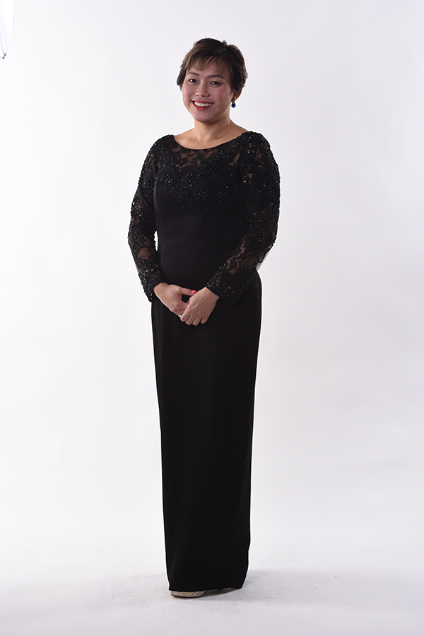 Black Evening Gown long sleeve
